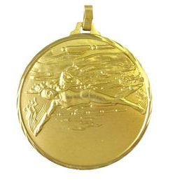 Diamond Edged Swimming Female Front Crawl Stroke Gold Medal