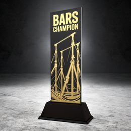 Shadowline Gymnastics Bars Champion Trophy – Stainless Steel Award