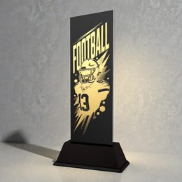 Shadowline American Football Trophy – Stainless Steel Award
