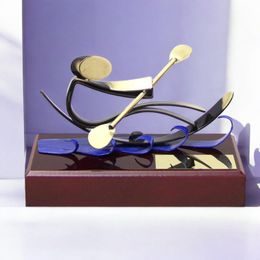 Barcelona Canoe Handmade Metal Trophy