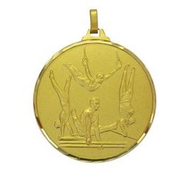 Diamond Edged Male Gymnastics Events Gold Medal