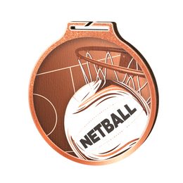 Habitat Classic Netball Bronze Eco Friendly Wooden Medal