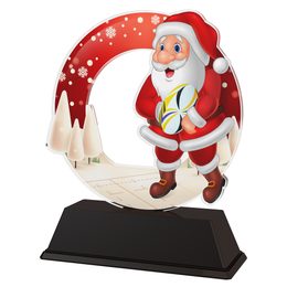 Santa Rugby Christmas Trophy