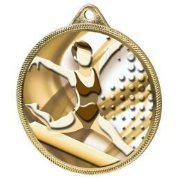 Gymnastics Girls Classic Texture 3D Print Gold Medal