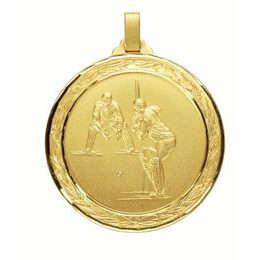 Diamond Edged Cricket Large Gold Medal