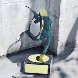 Toledo Rhythmic Gymnastics Handmade Metal Trophy