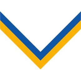 Blue & Yellow threading ribbon