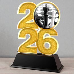 Chess Year Trophy – Sports Award with Year Selection