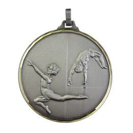 Diamond Edged Female Gymnastics Floor Silver Medal