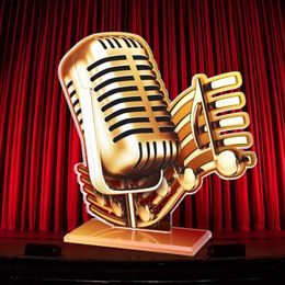 Cannes Microphone Singing Trophy