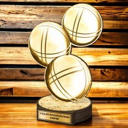 Grove Classic Petanque Real Wood Trophy