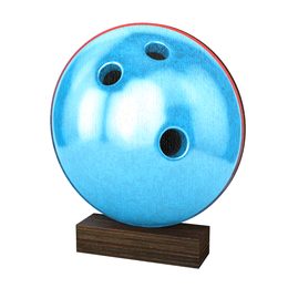 Sierra Bowling Ball Real Wood Trophy