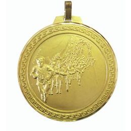 Diamond Edged Marathon Running Large Gold Medal