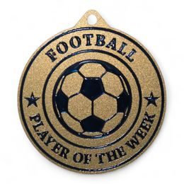 Quantum Football Player of the Week Stainless Steel Medal