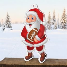 Jolly Father Christmas American Football Medal