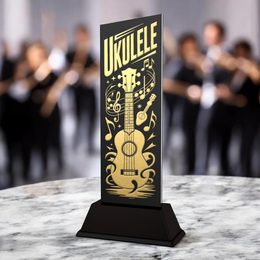 Shadowline Ukulele Music Trophy – Stainless Steel Award