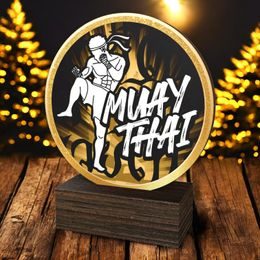 Holt Classic Muay Thai Real Wood Trophy
