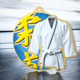 Aurum Martial Arts Kimono Stainless Steel Medal