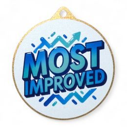 Quantum Most Improved Stainless Steel Medal