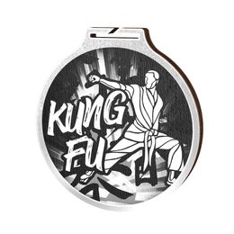 Habitat Classic Kung Fu Silver Eco Friendly Wooden Medal