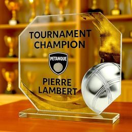 Hopper Petanque Glass Award