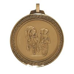 Diamond Edged Twin Cycling Large Bronze Medal