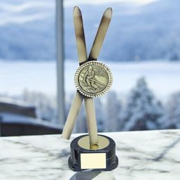 Ibarra Skiing Handmade Metal Trophy
