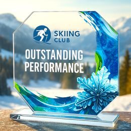 Hopper Snowflake Glass Award