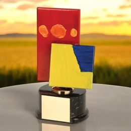 Warhol Art Handmade Metal Trophy