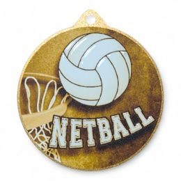Quantum Netball Stainless Steel Medal