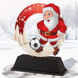 Santa Football Christmas Trophy
