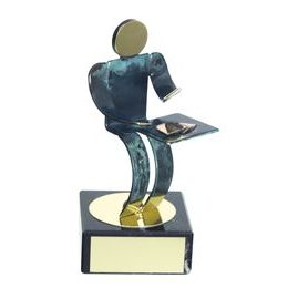 Toledo Poker & Card Game Handmade Metal Trophy