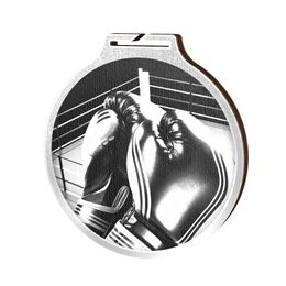 Habitat Classic Boxing Silver Eco Friendly Wooden Medal