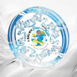 Kemi Custom Logo Acrylic Snowflake Trophy