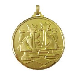 Diamond Edged Chess Gold Medal