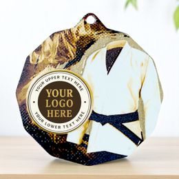 Dodeca Martial Arts Kimono Stainless Steel Logo Insert Medal