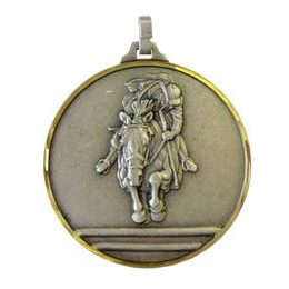Diamond Edged Equestrian Show Jumping Silver Medal