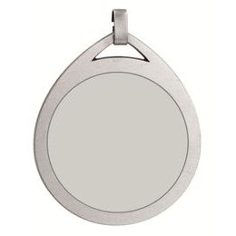 Teardrop Logo Insert Silver Brass Medal 32mm