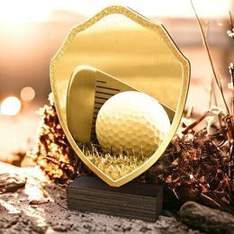 Arden Classic Golf Real Wood Shield Trophy