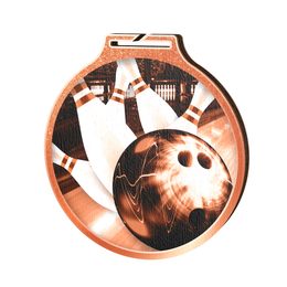Habitat Classic Tenpin Bowling Bronze Eco Friendly Wooden Medal