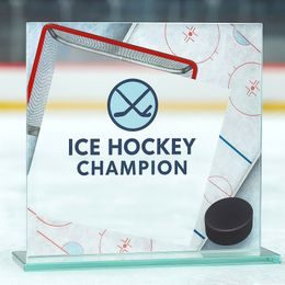 Eloise Ice Hockey Full Colour Printed Glass Award