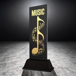 Shadowline School Music Trophy – Stainless Steel Award