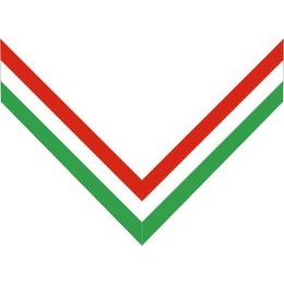 Red & White & Green threading ribbon