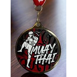 Hercules Texture Print Muay Thai Medal
