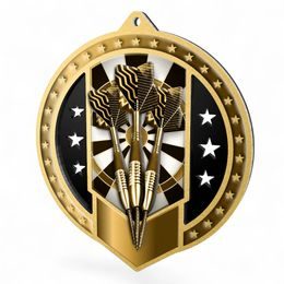 Sentinel Classic Darts Stainless Steel Medal