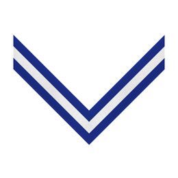 Blue, White & Blue 3 Stripe Clip on Medal Ribbon