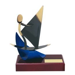 Barcelona Windsurfing Handmade Metal Trophy