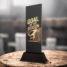 Shadowline Football Male Goal of the Season Trophy – Stainless Steel Award