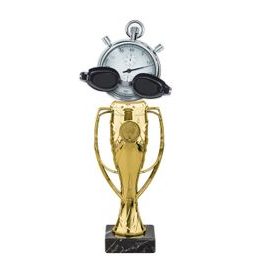 Verona Swimming Goggles and Stopwatch Trophy