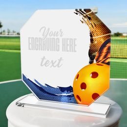 Hopper Pickleball Glass Award